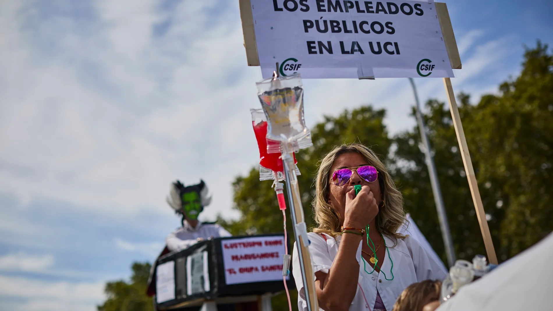 Decenas de miles de empleados públicos de toda España, en la última manifestación convocada por la Central Sindical Independiente y de Funcionarios (CSIF)