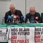 En la imagen, los ex líderes de CC OO-A y UGT-A, Francisco Carbonero y Manuel Pastrana, respectivamente15/11/2011