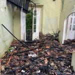 El edificio La Casona de Huelva, tras sufrir un incendio