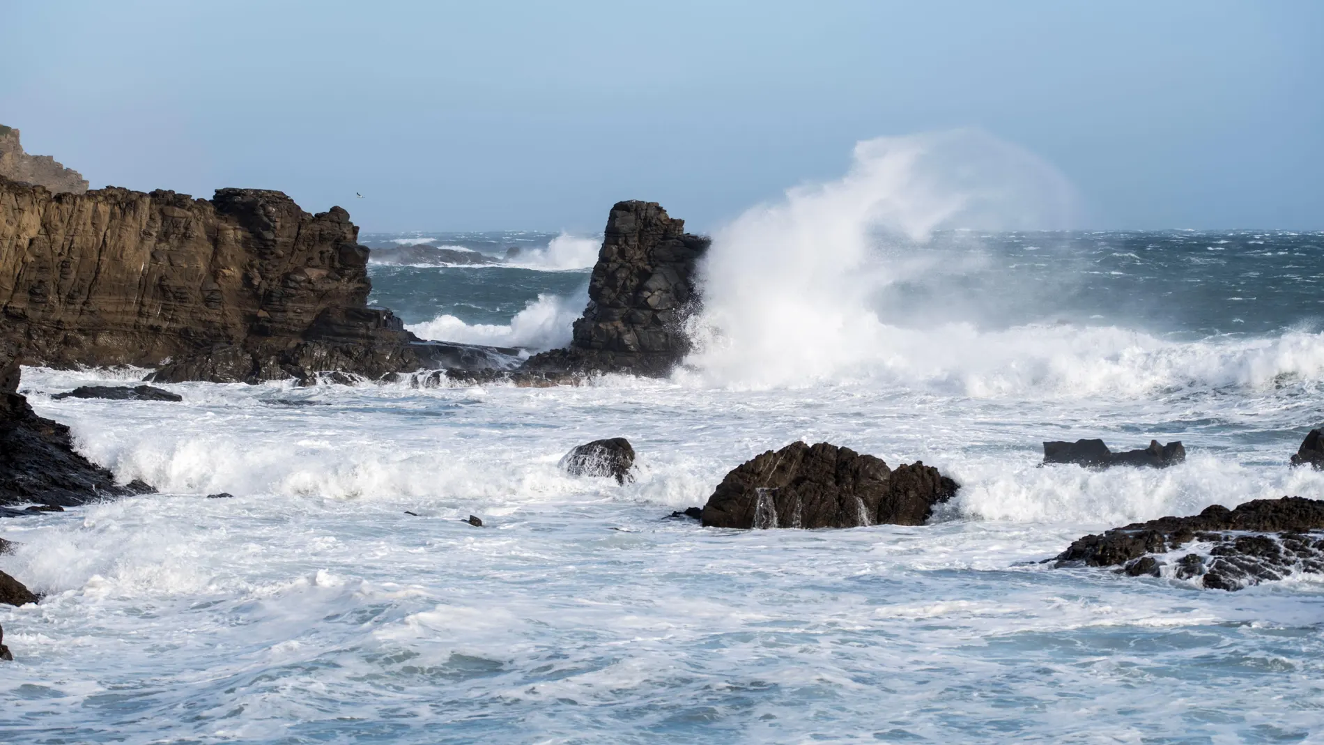 Habrá mucho oleaje por el viento y las temperaturas serán gélidas