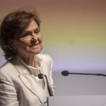 La vicepresidenta primera del Gobierno y ministra de la Presidencia, Relaciones con las Cortes y Memoria Democrática, Carmen Calvo