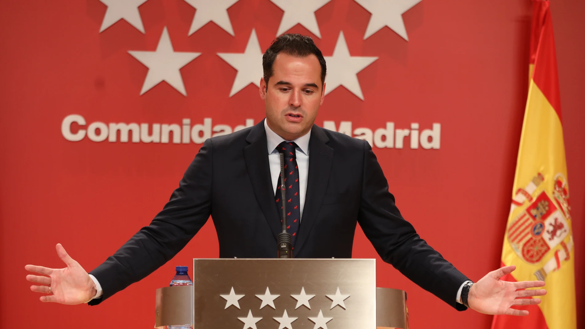 El vicepresidente, consejero de Deportes, Transparencia y portavoz de la Comunidad de Madrid, Ignacio Aguado