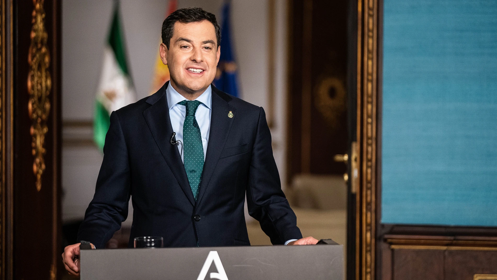 El presidente de la Junta de Andalucía, Juanma Moreno, interviene en la tercera edición de "Talent Woman España"