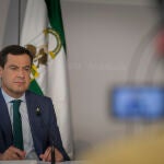 El presidente de la Junta de Andalucía, el popular Juanma Moreno
