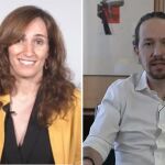 Mónica García y Pablo Iglesias