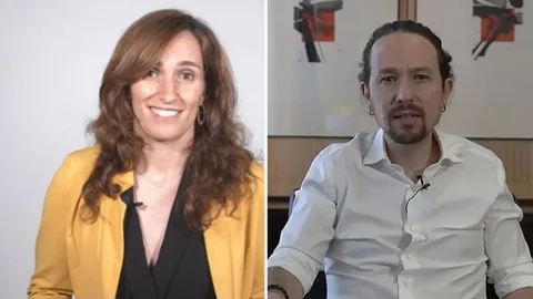 Mónica García y Pablo Iglesias