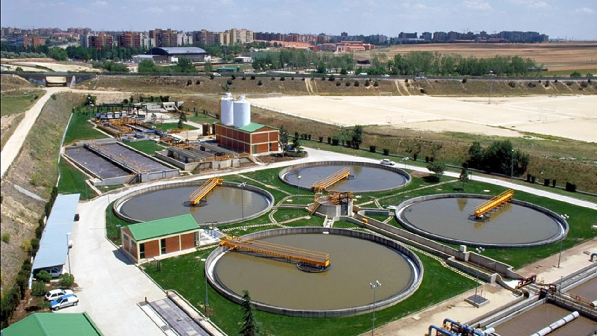 Estación de tratamiento de aguas residuales del Canal de Isabel II, Madrid