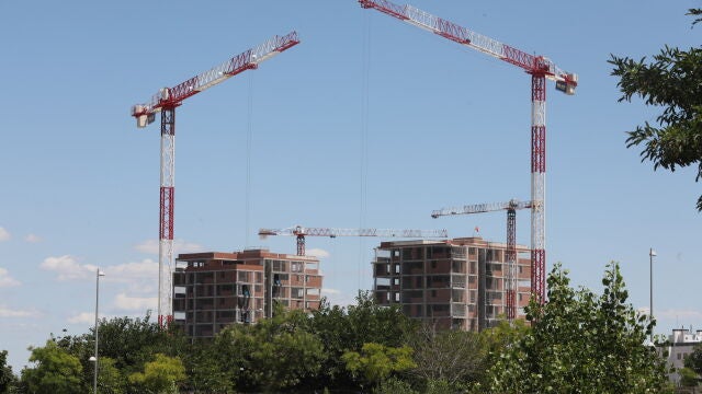 Edificio en construcción en Madrid 