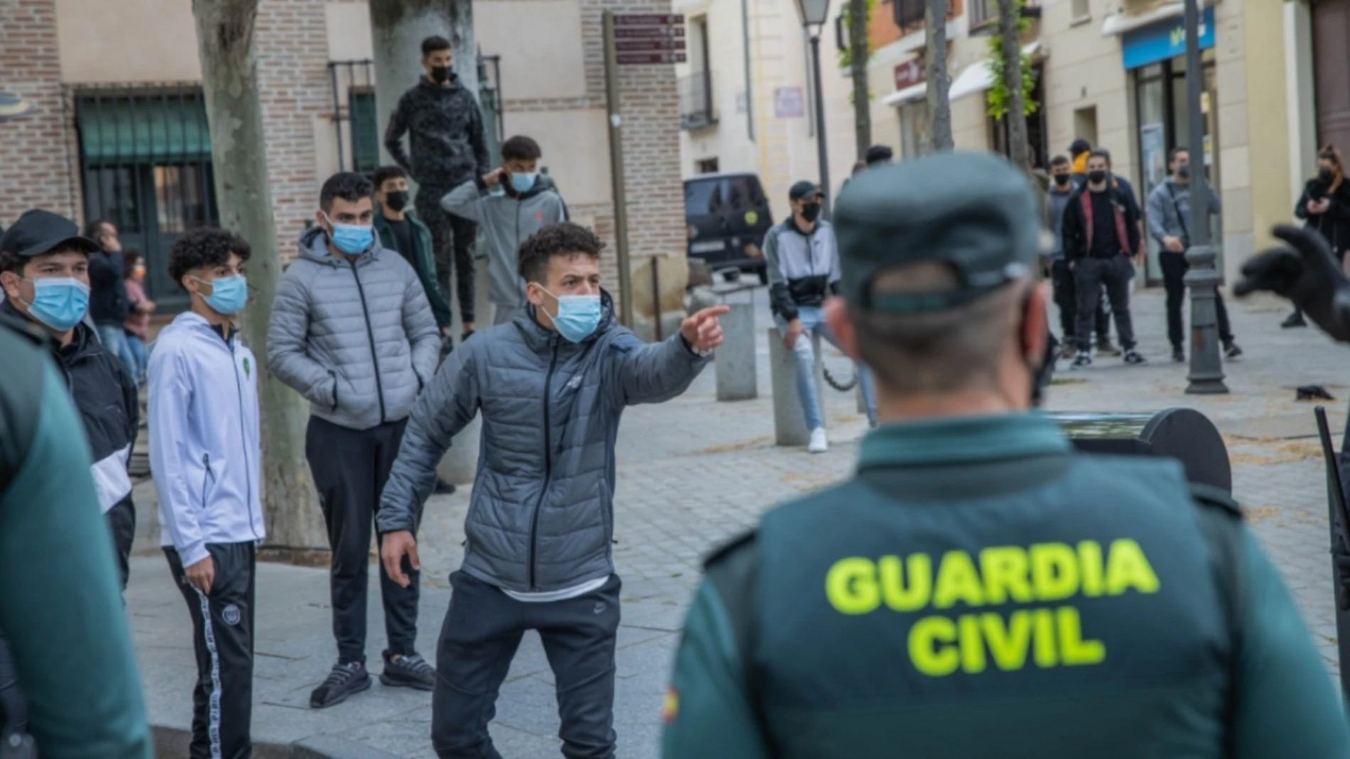 Imagen de los enfrentamientos en Navalcarnero