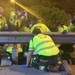 Herido grave un motorista en la M-30
