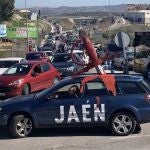 Imagen de una las protestas contra el "ninguneo" de las administraciones a Jaén