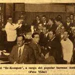 Ambiente en el restaurante Or Kompon de Madrid, allá por los años 30 del pasado siglo XX