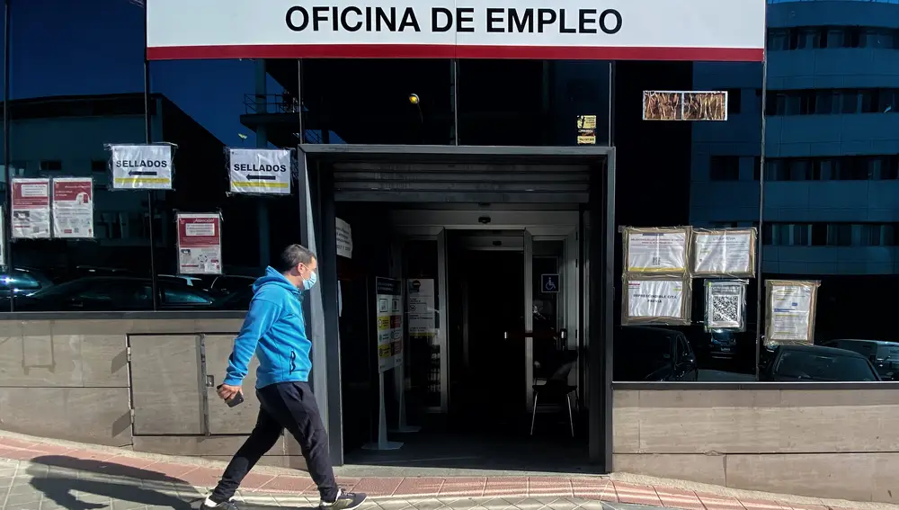 Una oficina del Servicio Público de Empleo Estatal (SEPE), en Madrid