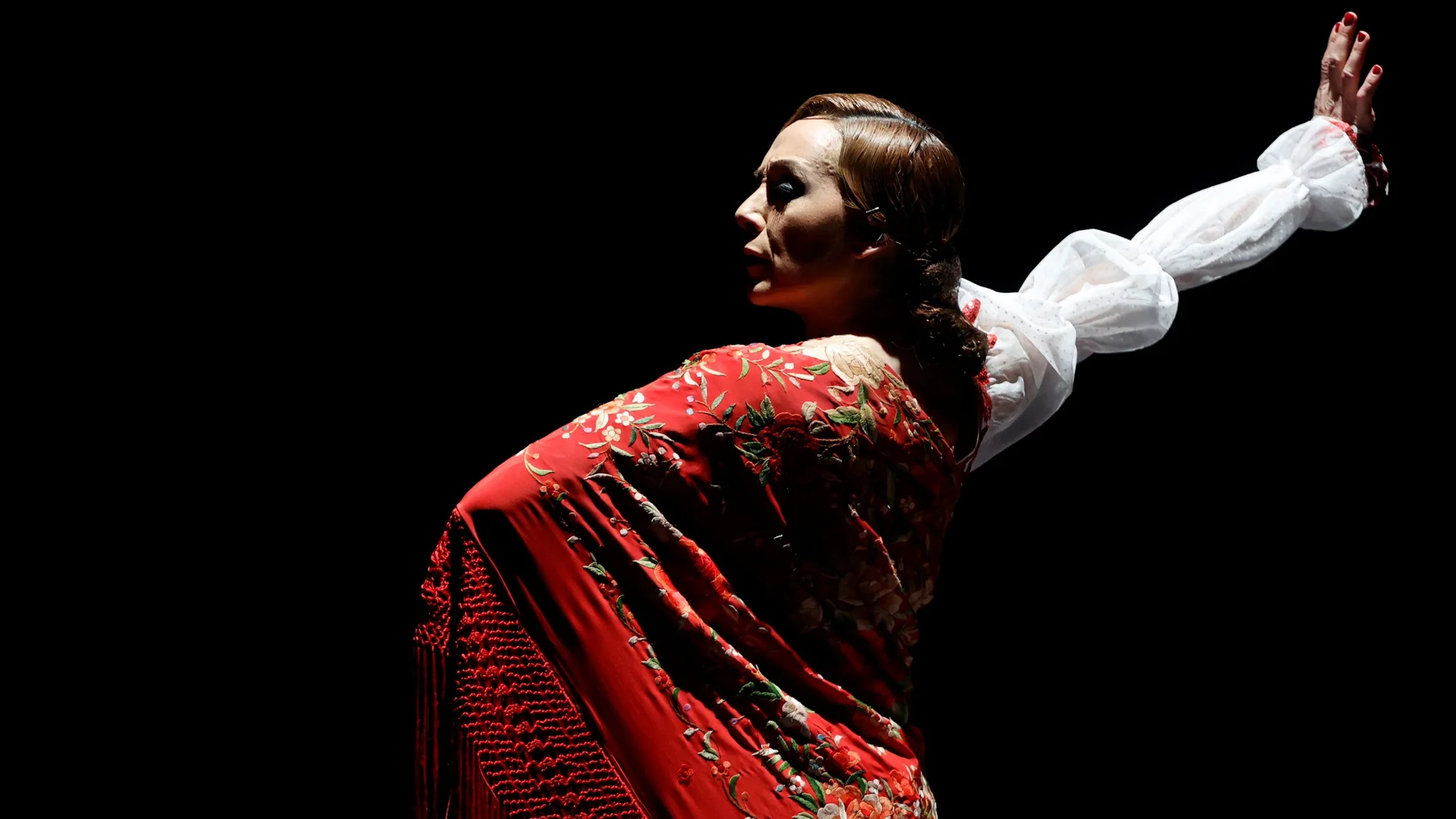 Un momento de la gala flamenca con la que la Asociación de Profesionales de la Danza de la Comunidad de Madrid celebra el Día de la Danza, este pasado martes en el Conde Duque de Madrid