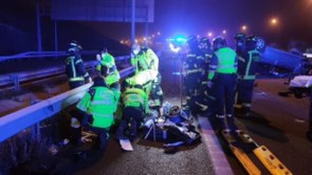 Accidente de tráfico en Vallecas