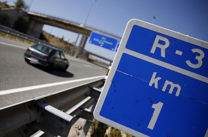 Imagen de la autopista radial R-3 en Madrid