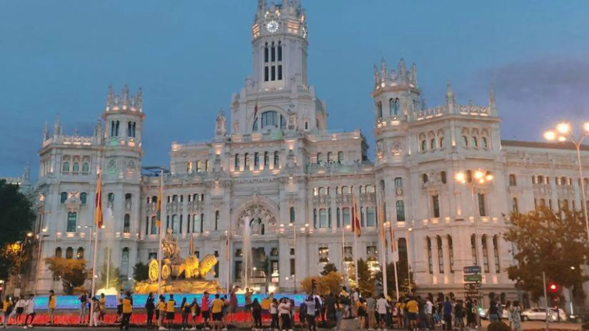 Cibeles, con los colores de Ecuador