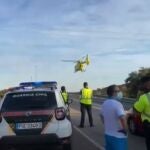 Trasladan a una mujer en estado grave al 12 de Octubre tras haber sufrido un accidente de tráfico