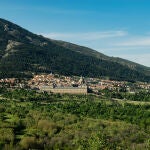 Vista de San Lorenzo del Escorial desde la Silla de Felipe II