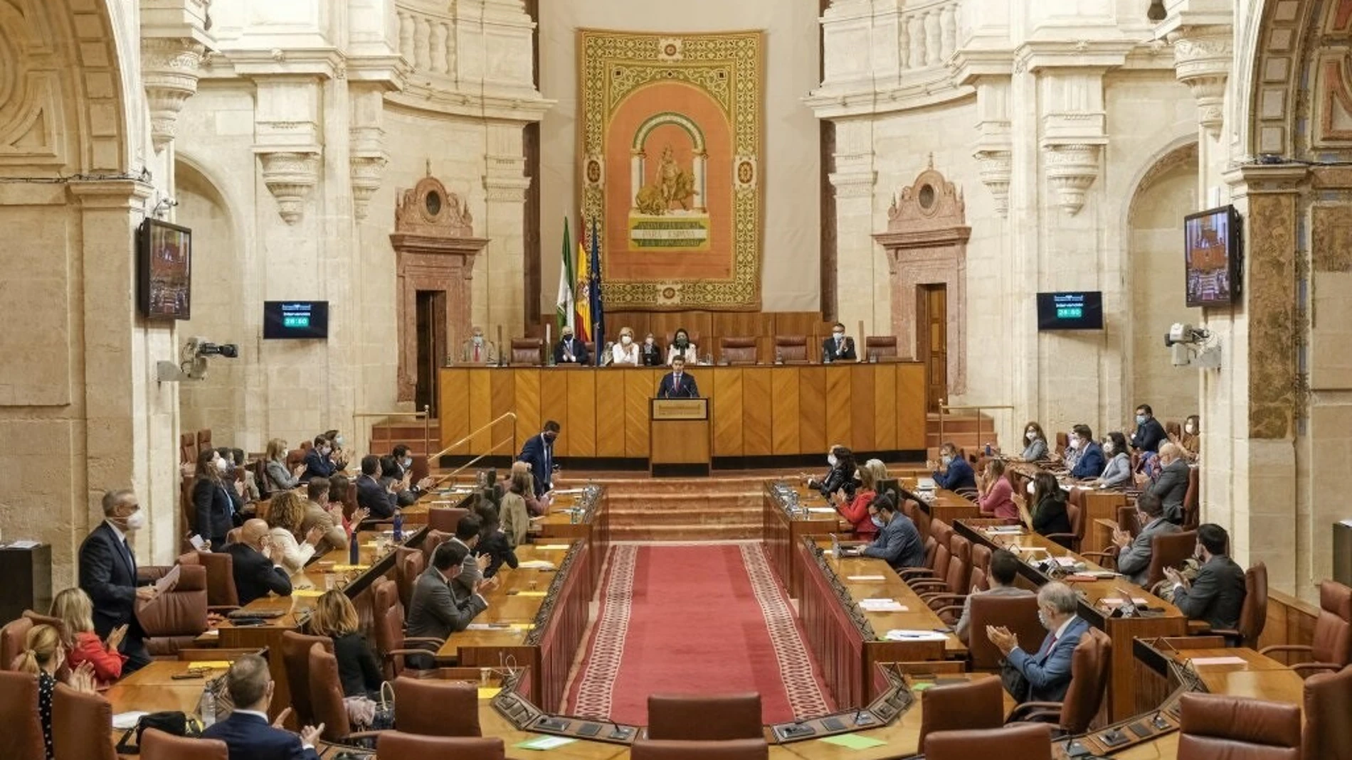 Imagen del plenario del Parlamento andaluz