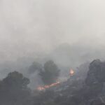 El fuego se declaró alrededor de las 14:40 horas
