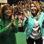 Las socialistas Verónica Pérez y Susana Díaz, en un acto del PSOE-A
