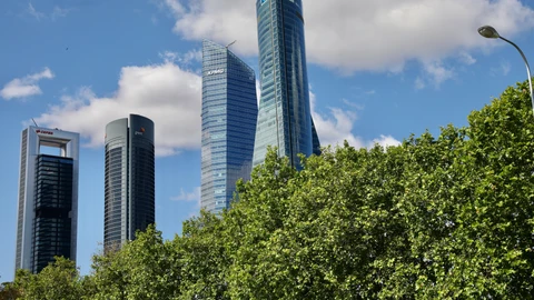Las cuatro torres de la Castellana. Área empresarial.