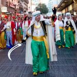 Carnavales en la calle de Preciados de Madrid