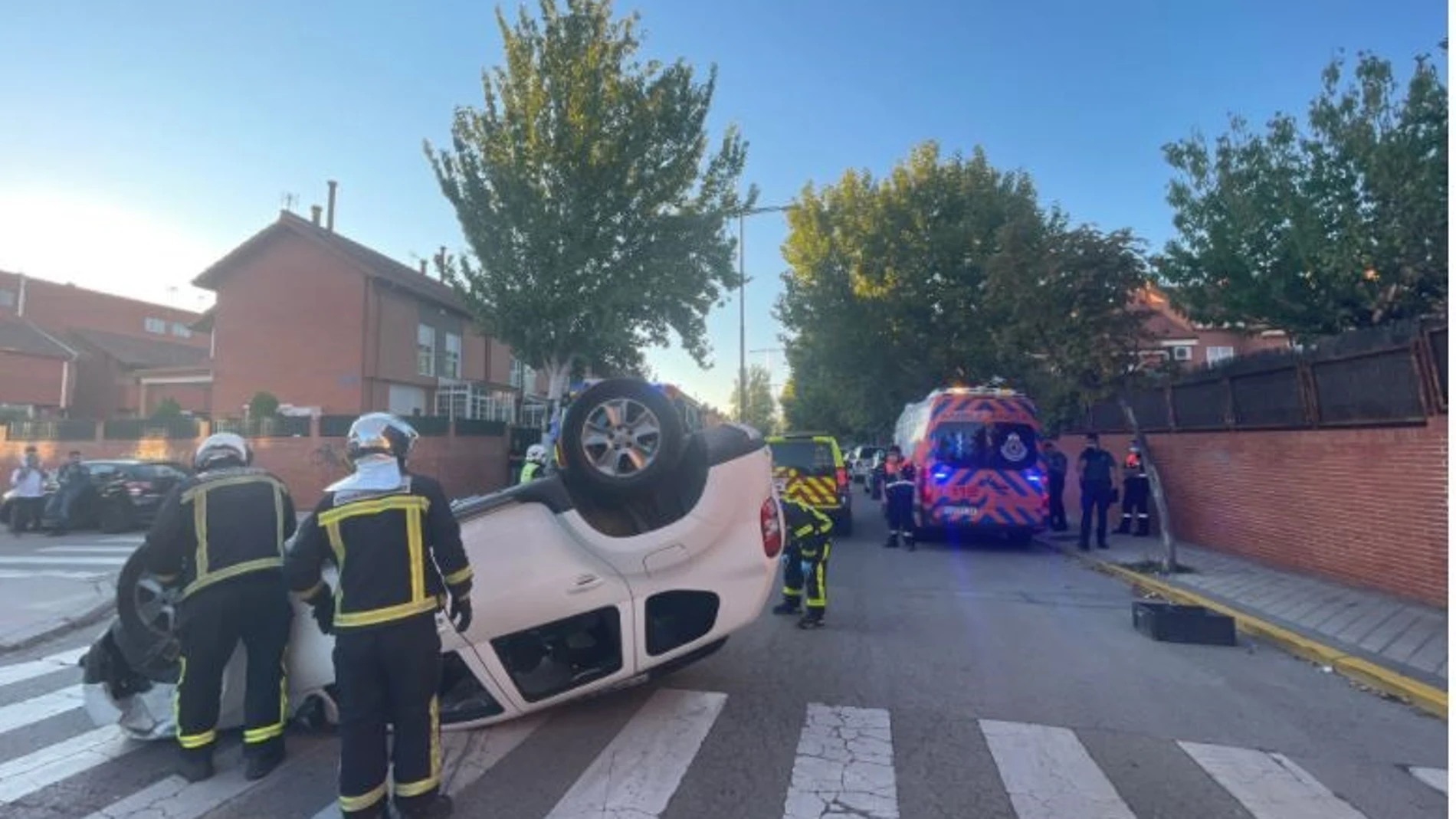 Una mujer de 52 años ha resultado herida tras perder el control del vehículo que conducía en Mejorada del Campo