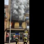 Incendio en una vivienda de la avenida de la Albufera