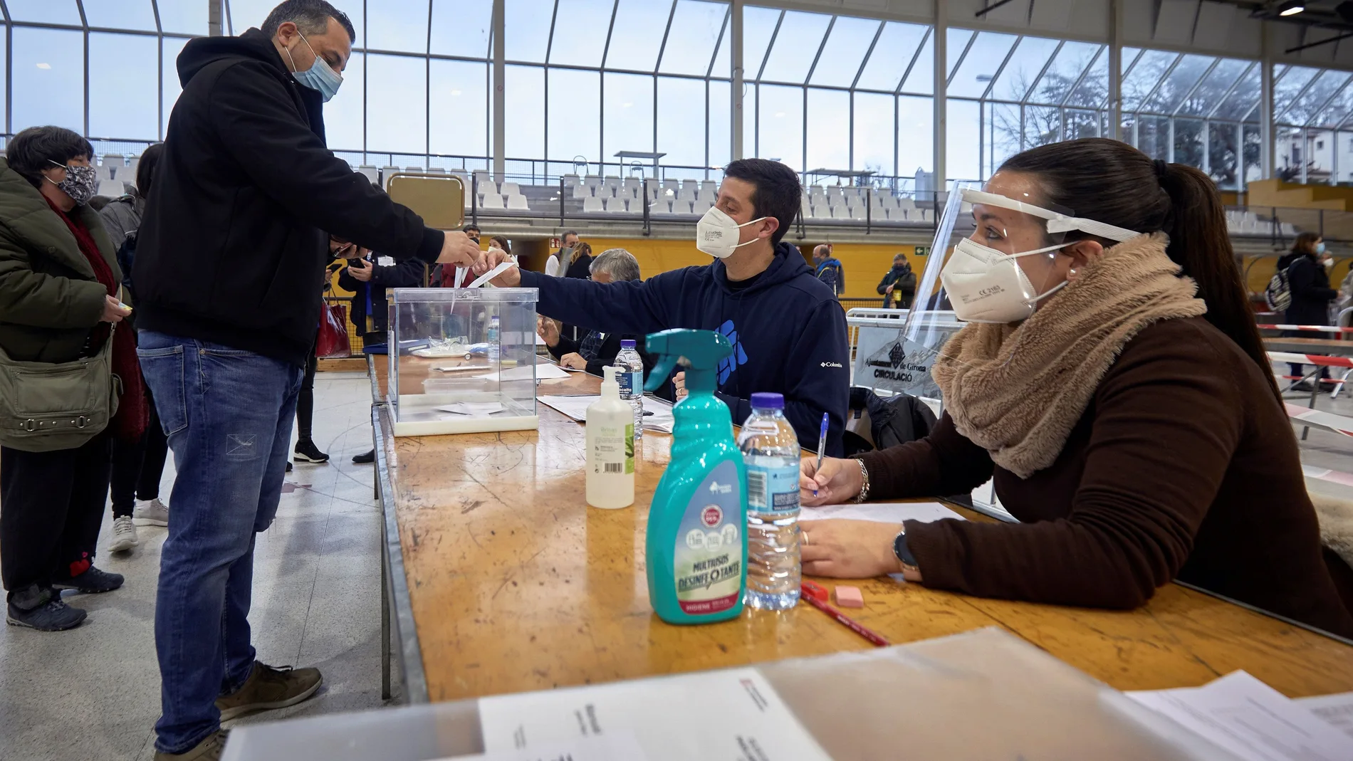 Imagen de las votaciones en las pasadas elecciones catalanas