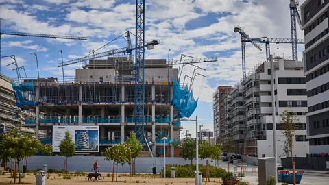 Edificios de viviendas en construcción en la Comunidad de Madrid