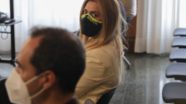 La diseñadora Juana Martín, en la primera sesión del juicio por la pieza del "caso Invercaria" centrada en ella
