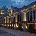 Exterior de la estación de Príncipe Pío, en Madrid