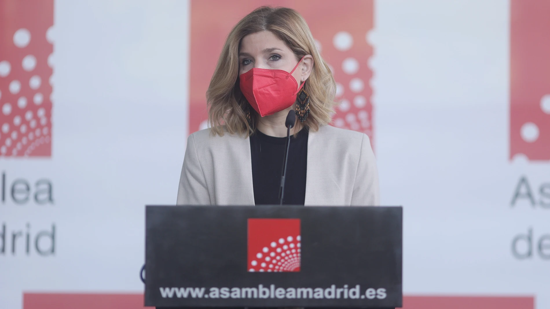 La nueva portavoz del grupo parlamentario socialista en la Asamblea de Madrid, Hana Jalloul