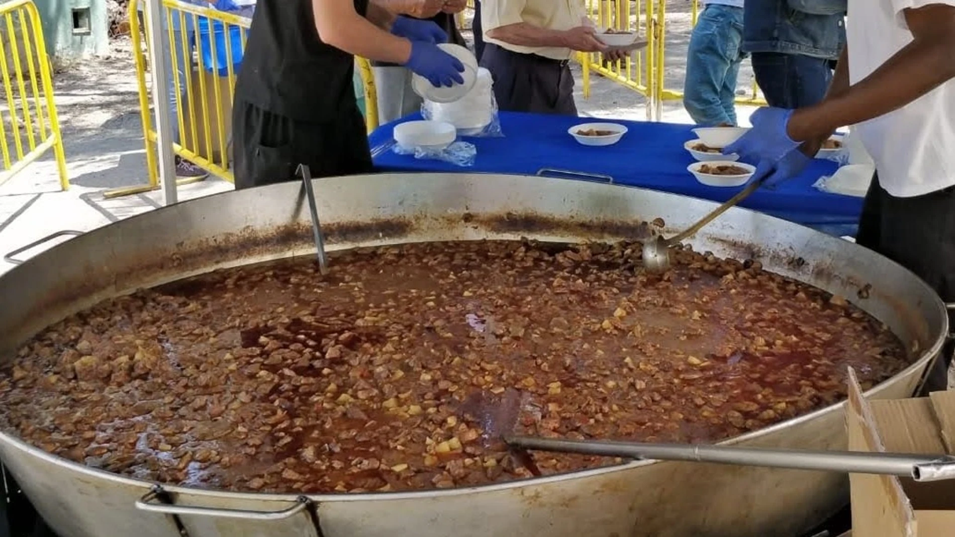 Tradicional caldereta o 'comida de vaquillas' de Getafe