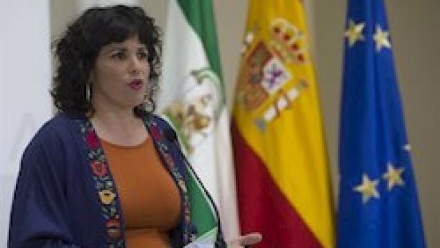 En la imagen, la portavoz de Adelante Andalucía, Teresa Rodríguez