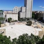 Obras en Plaza de España