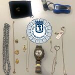 Parte del botín del individuo detenido en la calle Atocha