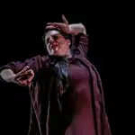 La bailaora y coreógrafa de flamenco María Pagés durante la obra ‘Paraíso de los negros’ en los Teatros del Canal, en Madrid (España), en octubre de 2020
