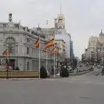 Vista de la Plaza de Cibeles en Madrid