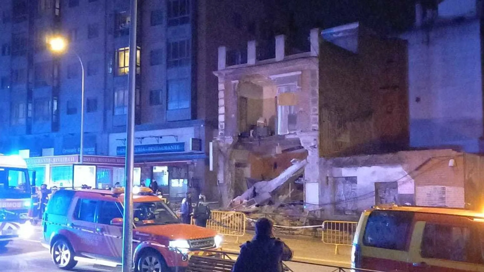 Derrumbe de un edificio en Tetuán