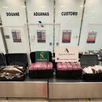 Varias maletas que contienen "khat" en el Aeropuerto de Adolfo Suárez Madrid-Barajas