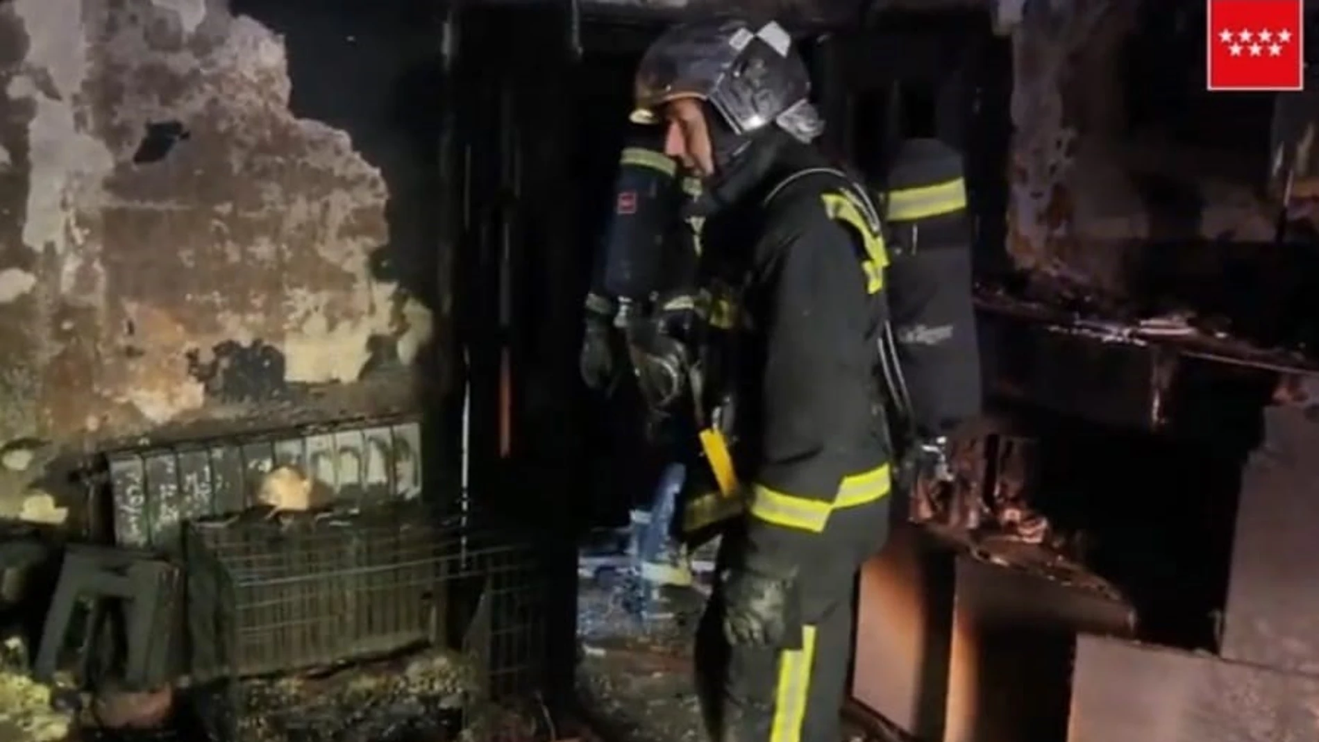 Incendio en una vivienda de Alcalá de Henares