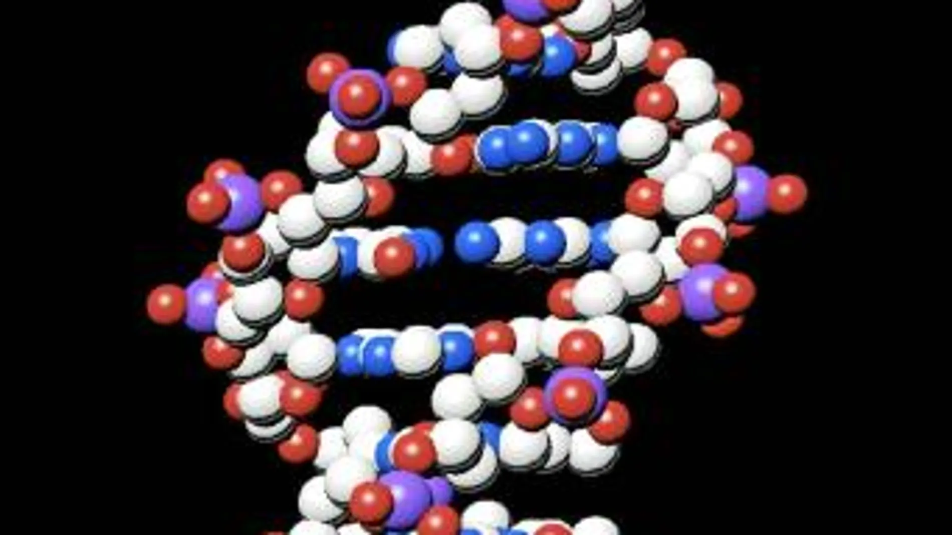 la representación de la estructura en doble hélice del ADN.