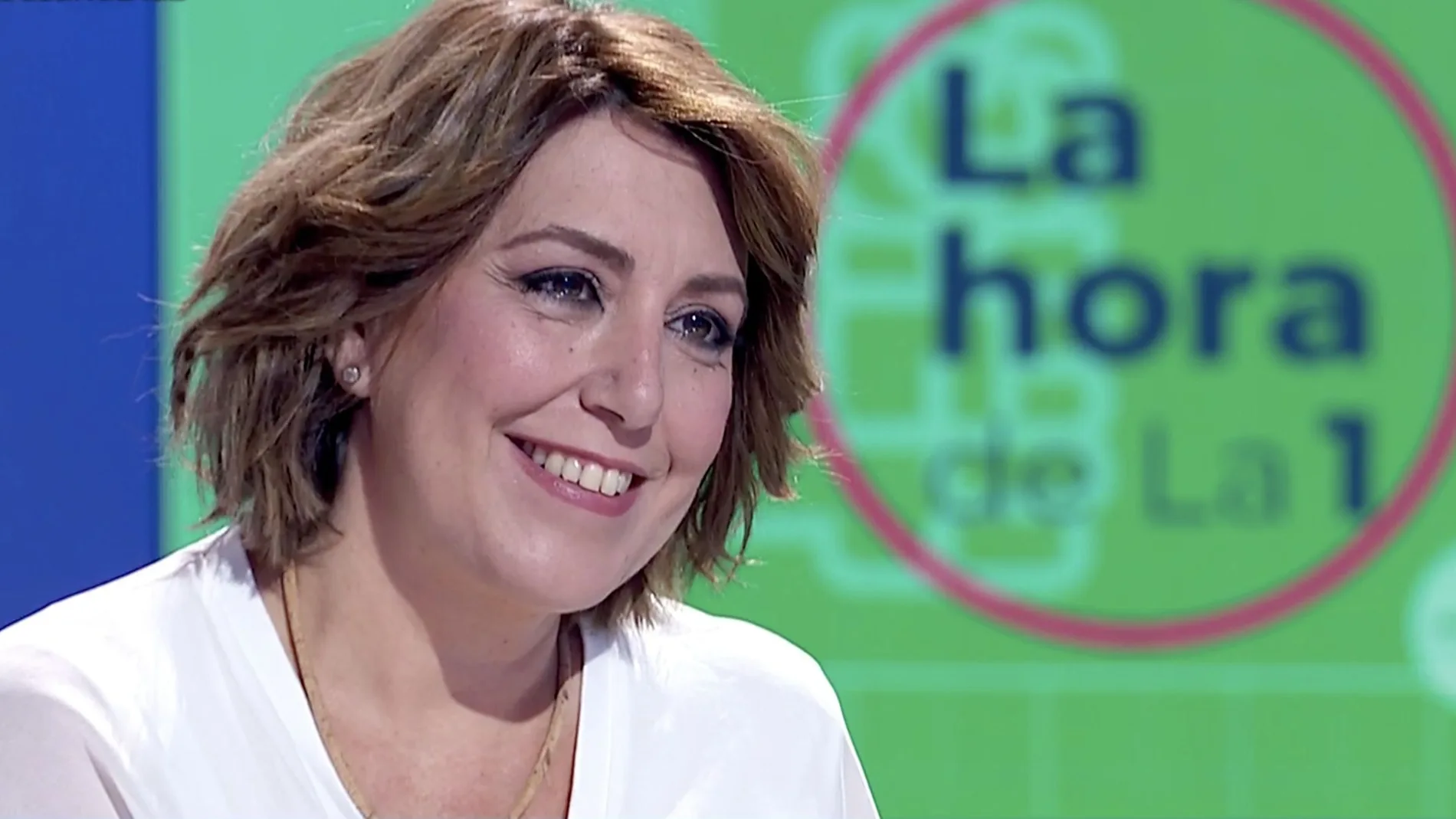 La secretaria general del PSOE-A, Susana Díaz, estuvo ayer en TVE