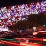 Iluminación navideña en el centro de Madrid