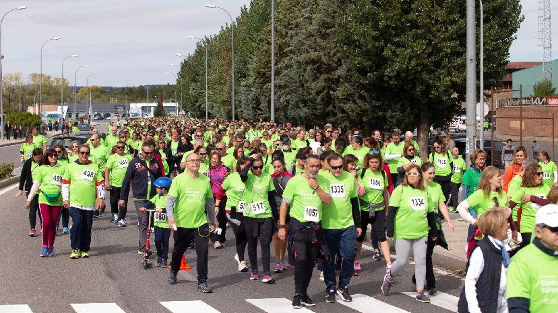 Unas 2.500 personas secundan la llamada de la AECC y marchan contra el cáncer en Ávila