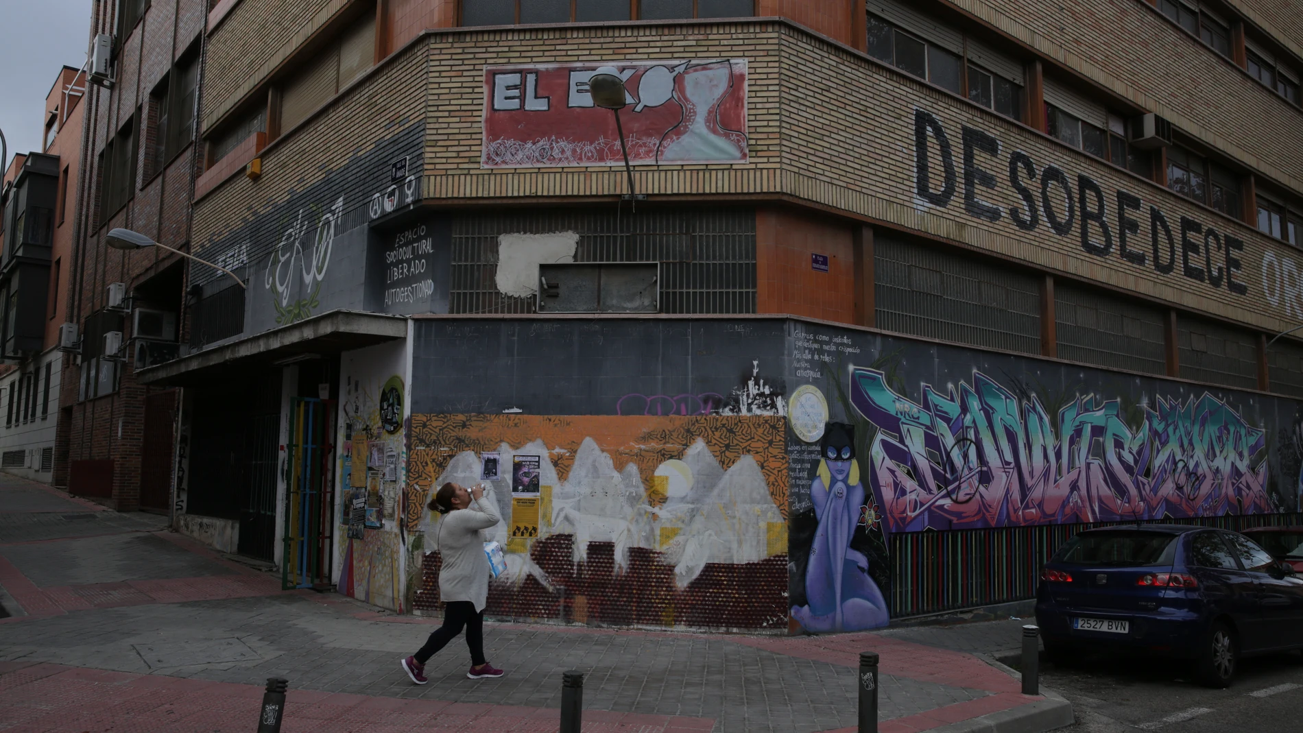 Edificio okupado en Carabanchel