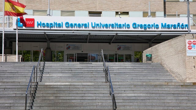 Fachada del Hospital General Universitario Gregorio Marañón, en Madrid